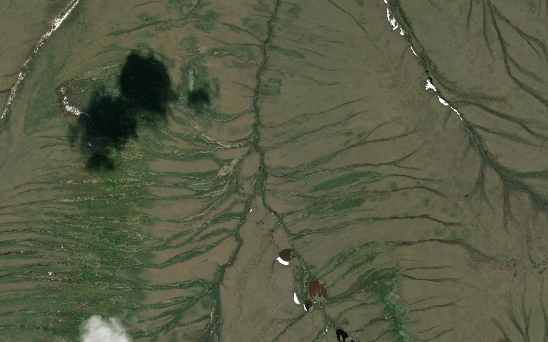 Satellite map of the Cape Horne Creek