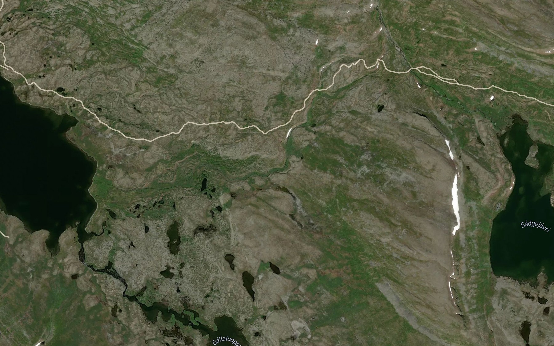 Satellite map of the Bierccejohka