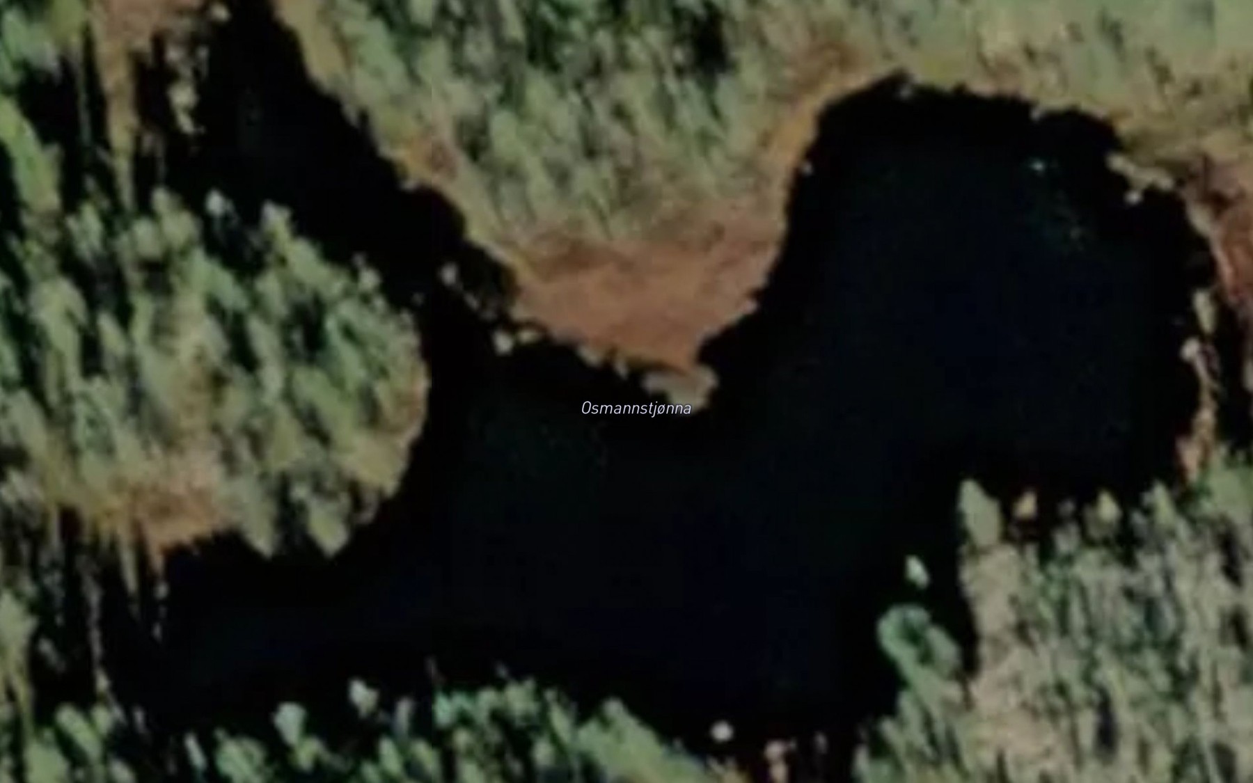 Satellite map of the Osmannstjorna