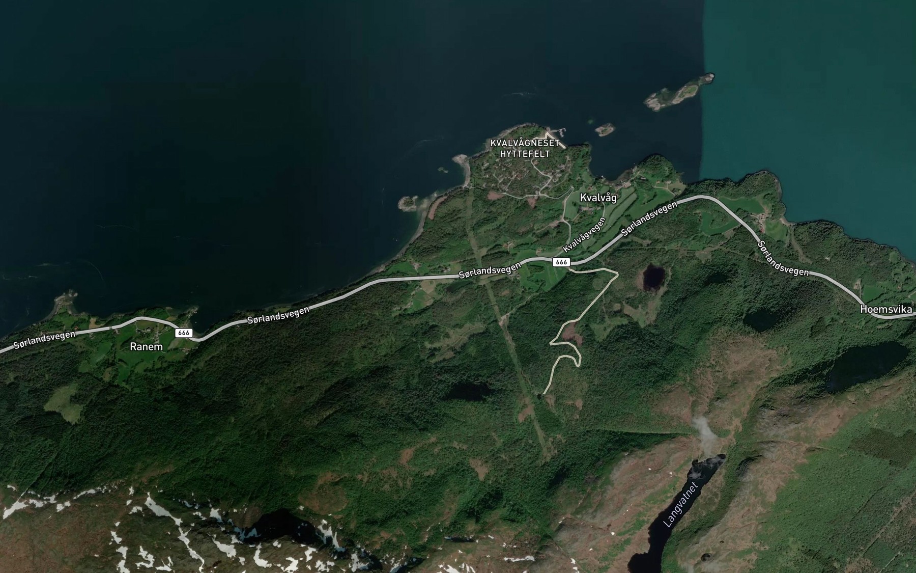 Satellite map of the Brekkvatnet