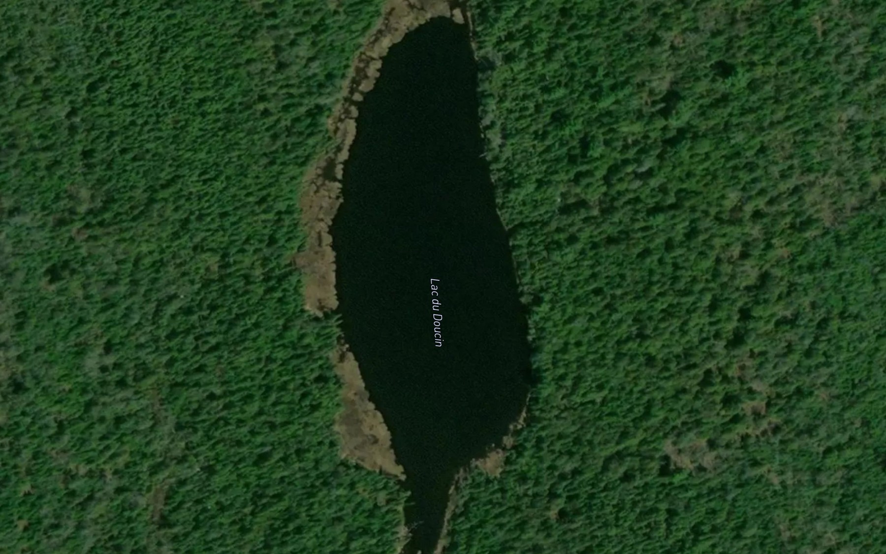 Satellite map of the Lac du Doucin