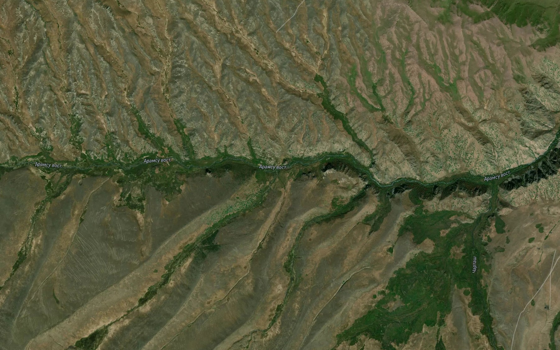 Satellite map of the Birgan