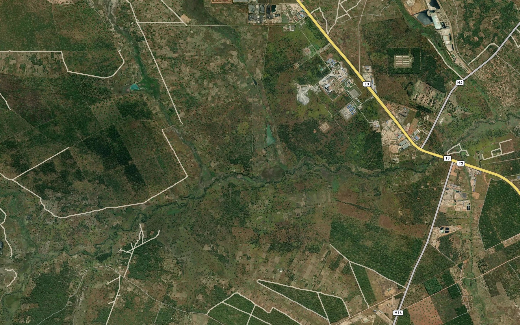 Satellite map of the Lusala