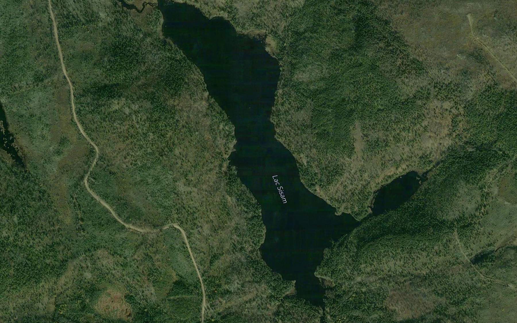 Satellite map of the Lac Sisam