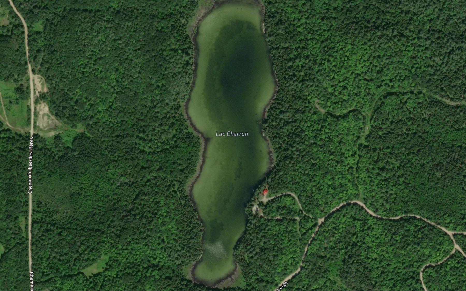 Satellite map of the Lac Charron