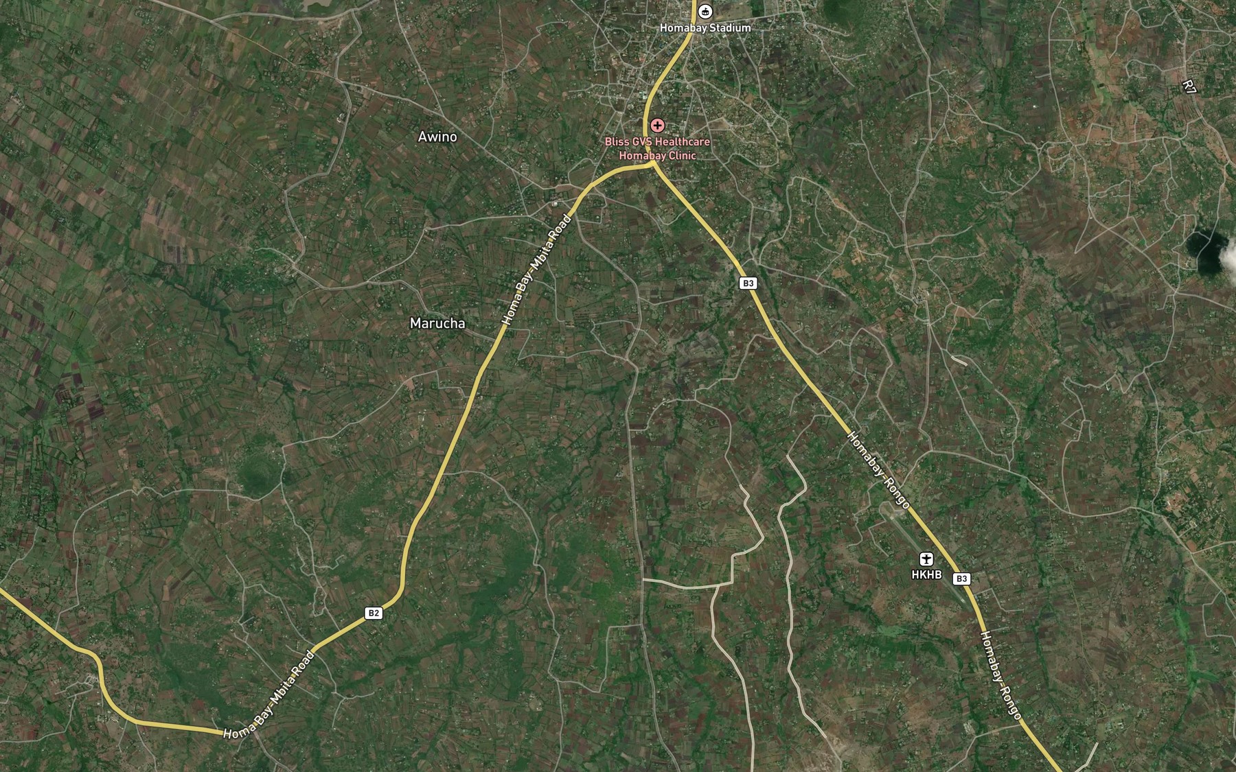 Satellite map of the Olando