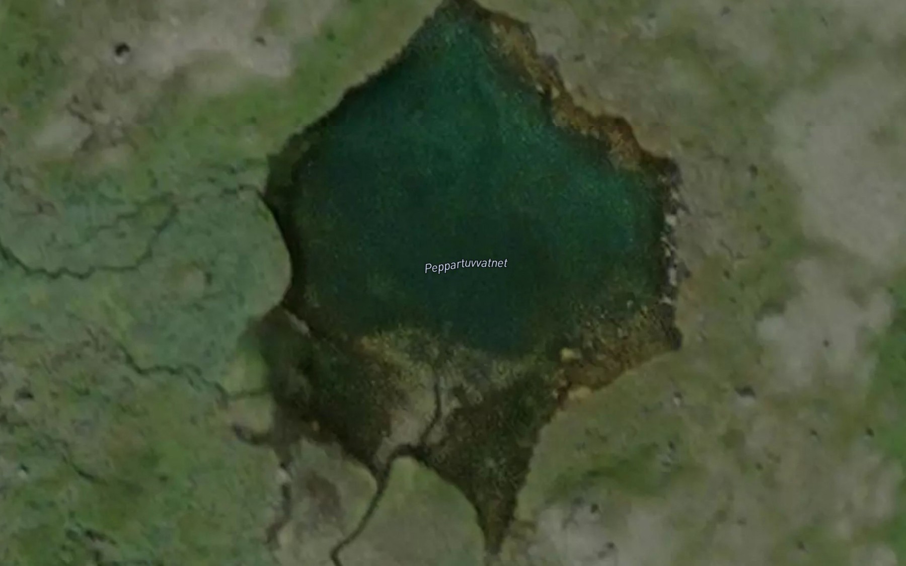 Satellite map of the Peppartuvvatnet