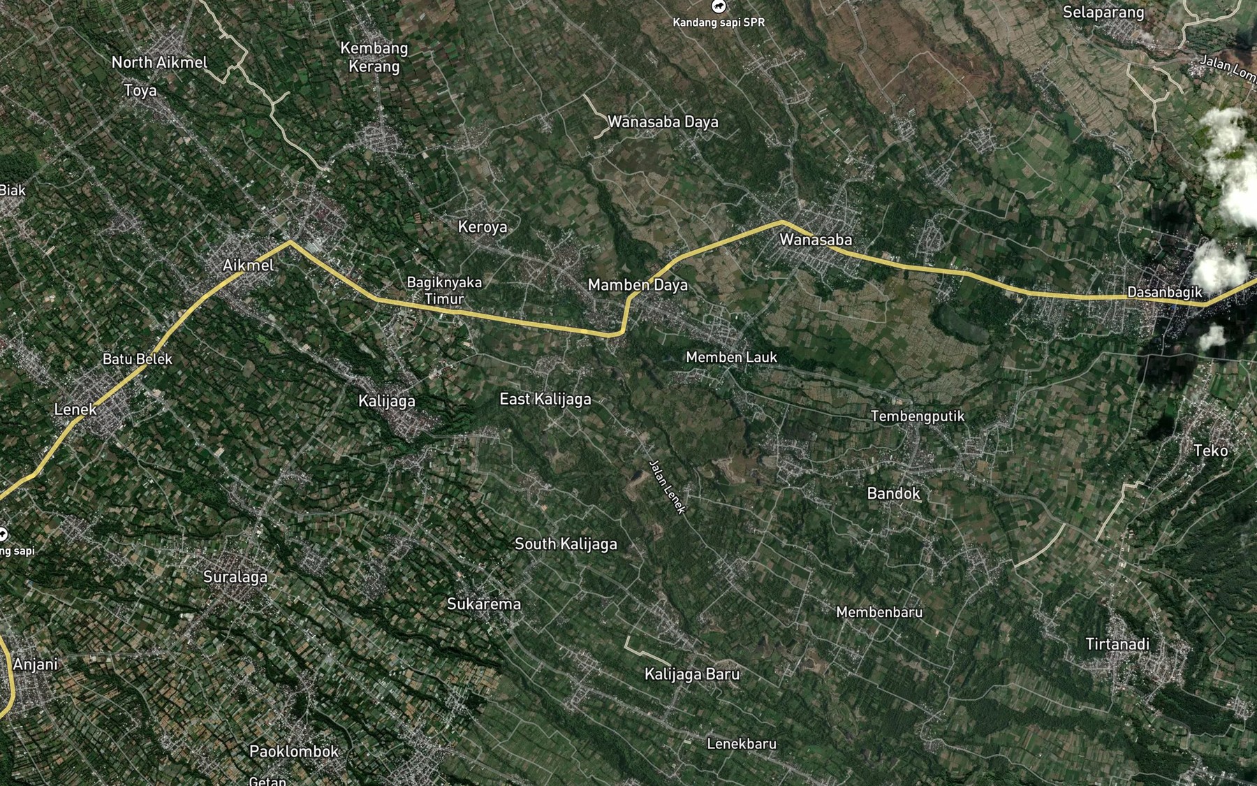 Satellite map of the Kokok Timbaekek