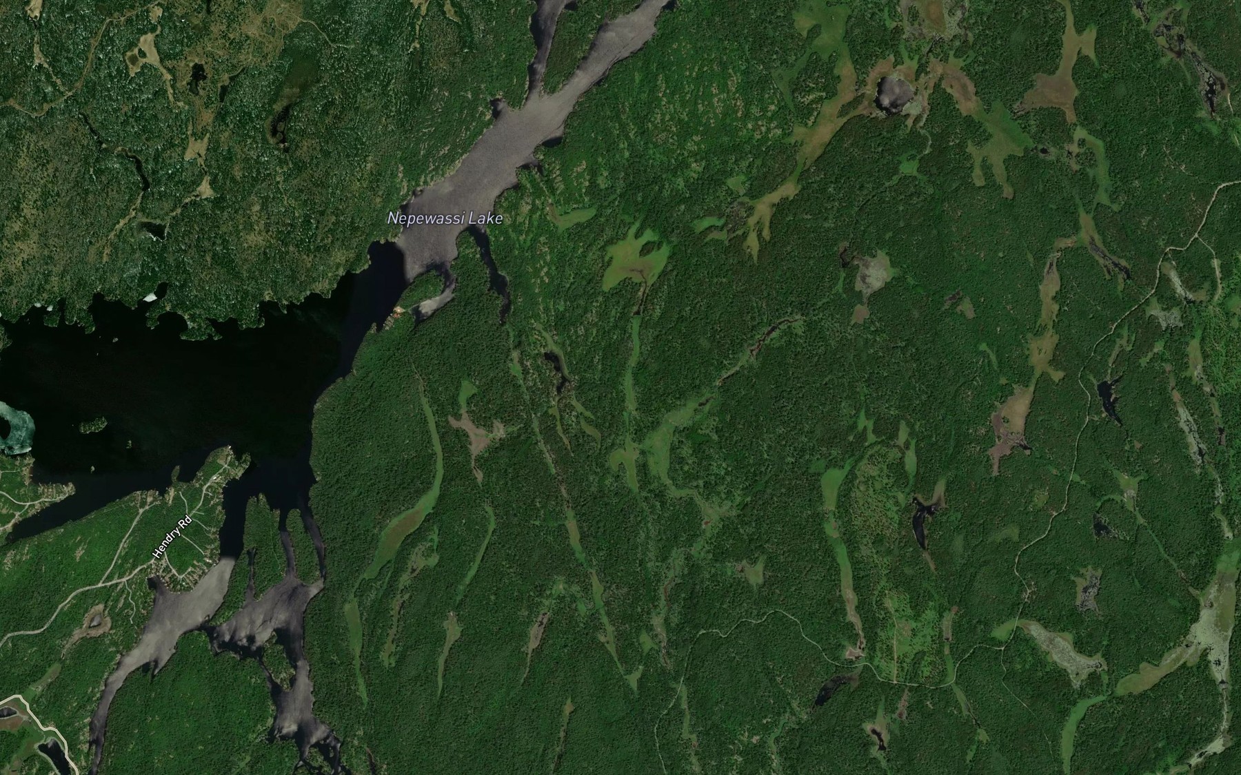 Satellite map of the Morel's Bay