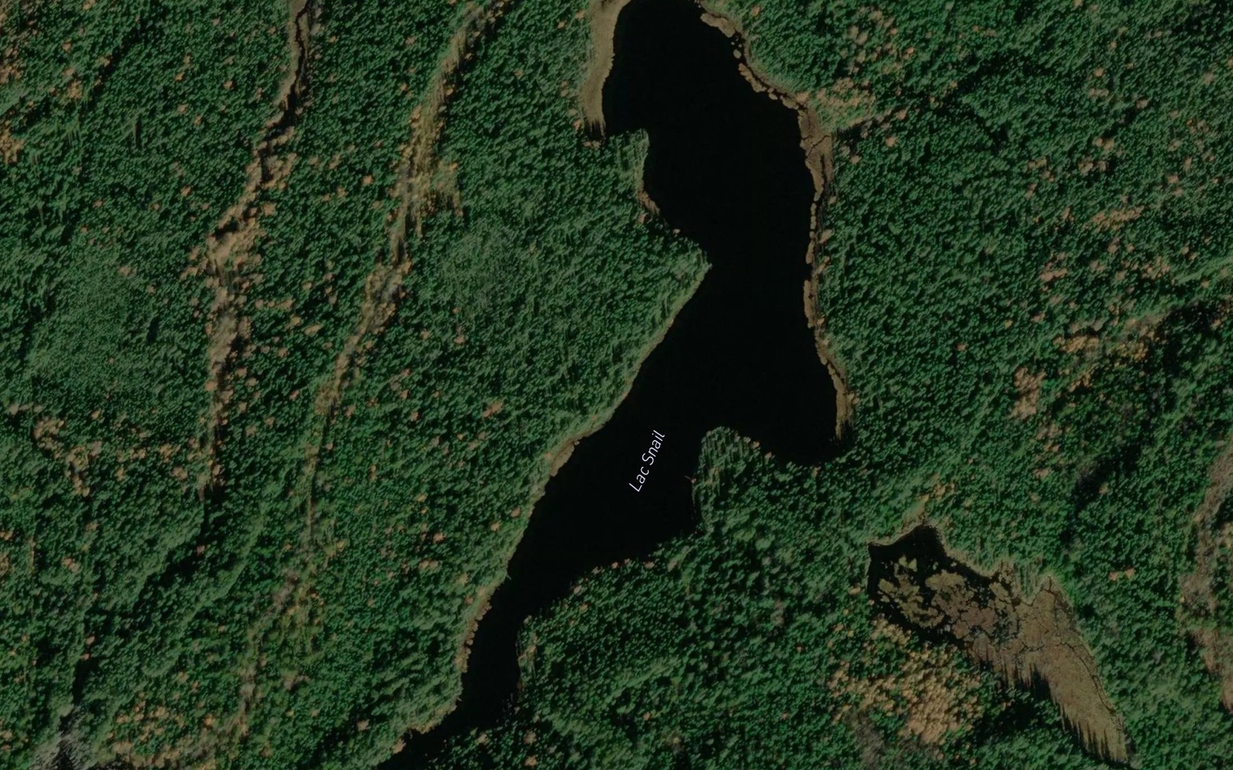 Satellite map of the Lac Snail