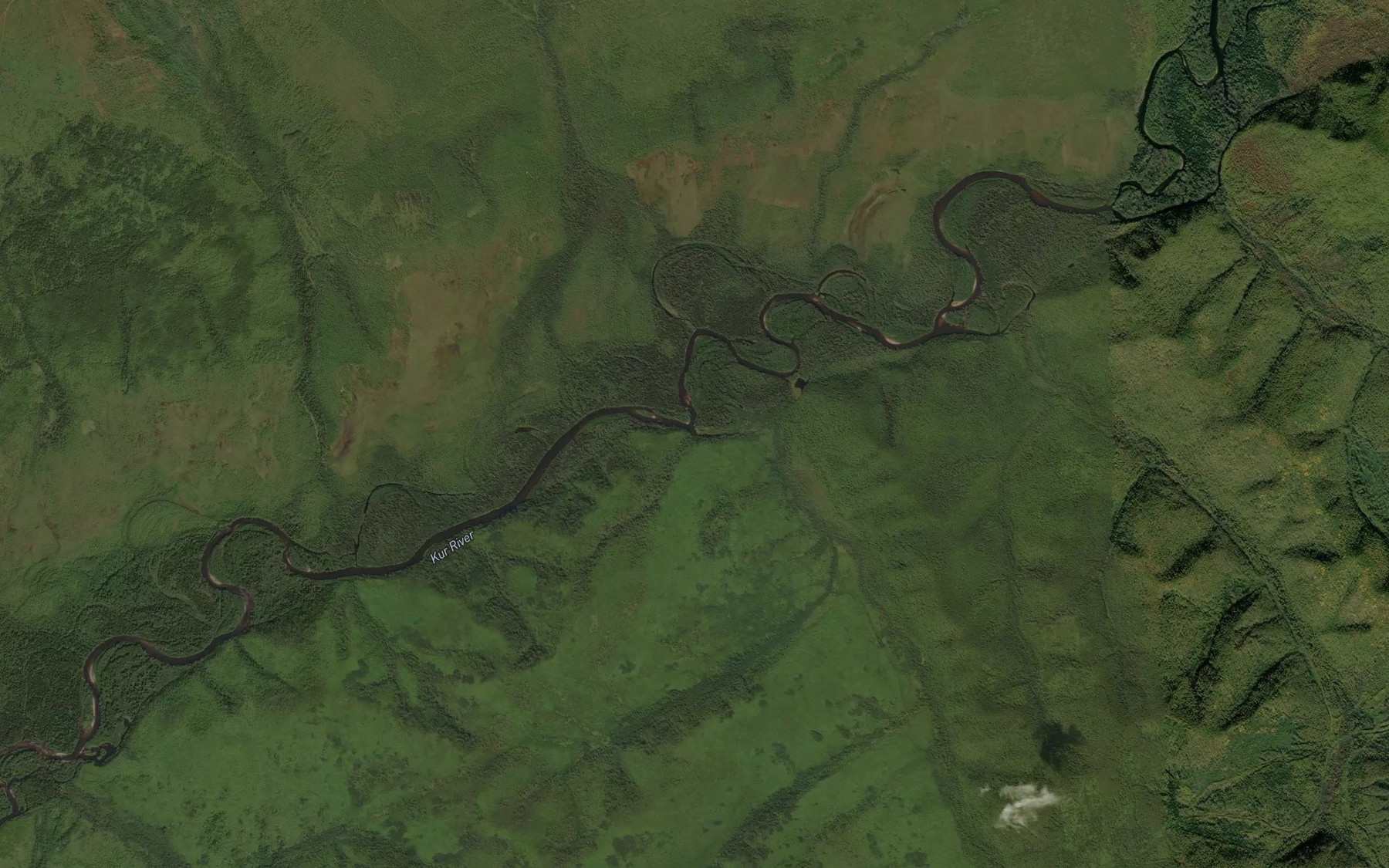 Satellite map of the Ust'-Urta