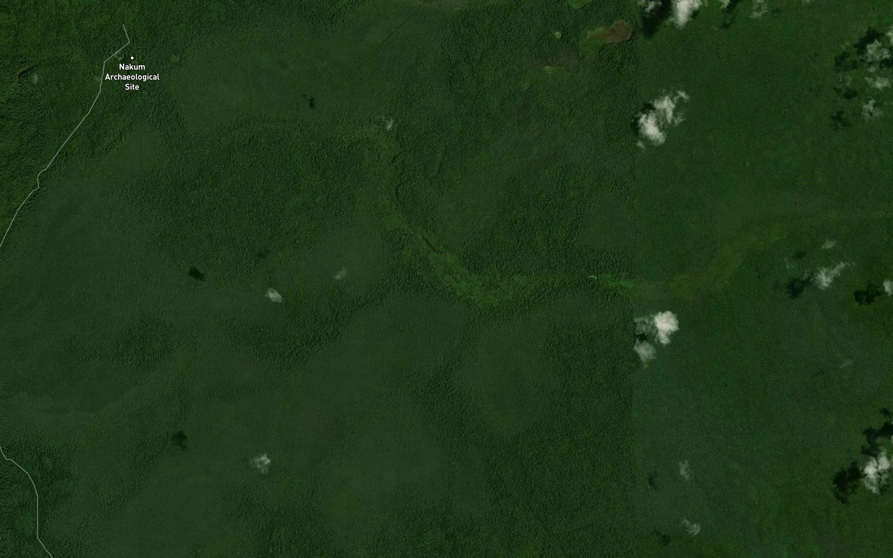 Satellite map of the Rio Yaxja