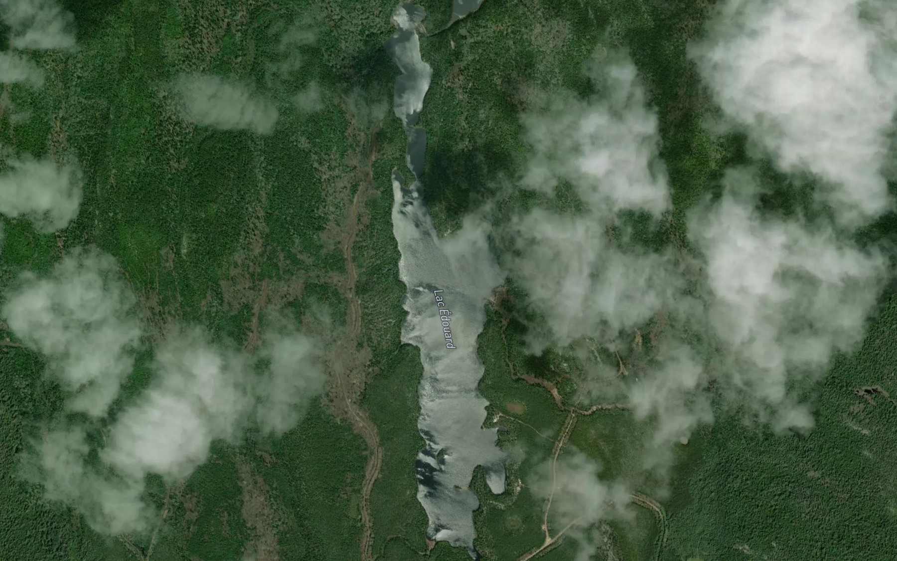 Satellite map of the Lac Edouard