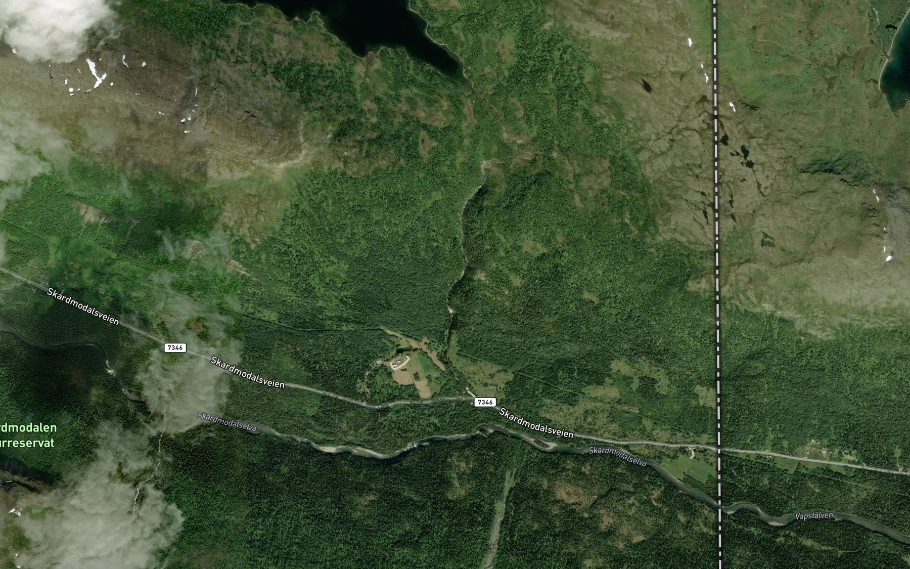 Satellite map of the Storbekken