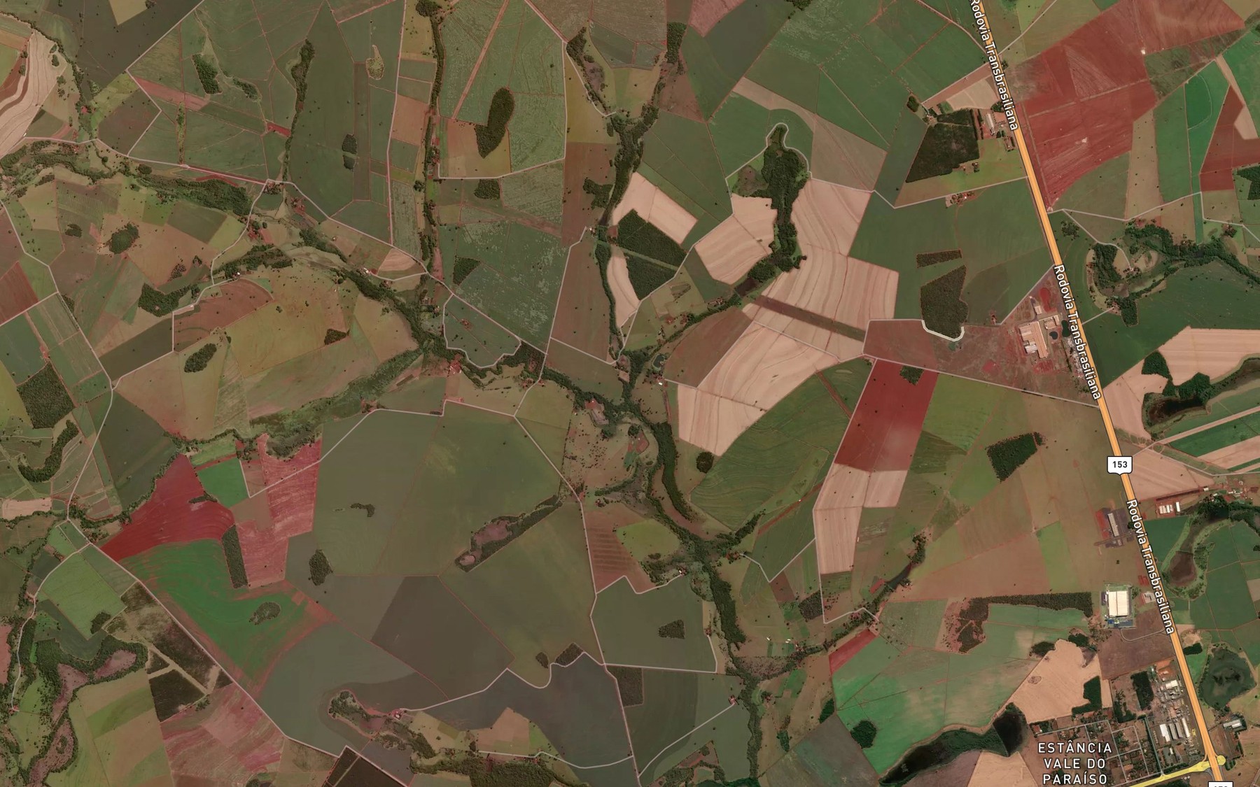 Satellite map of the Corrego da Forquilha