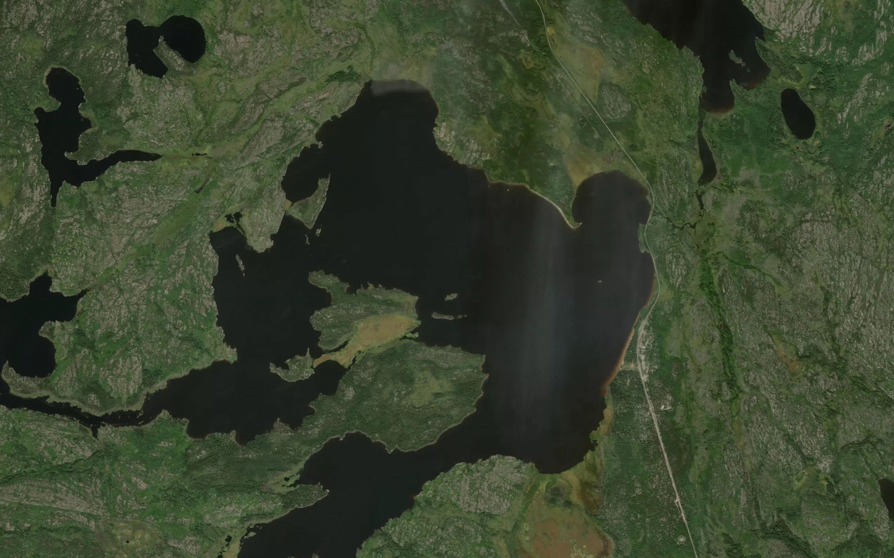 Satellite map of the Van Hende Lake
