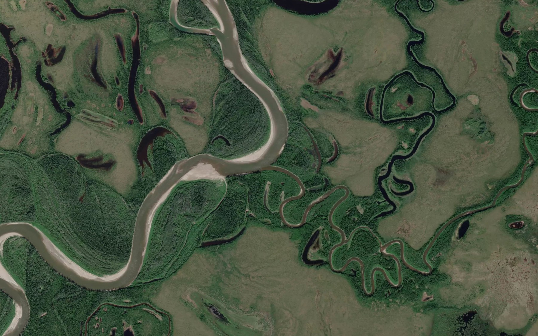 Satellite map of the Indian River