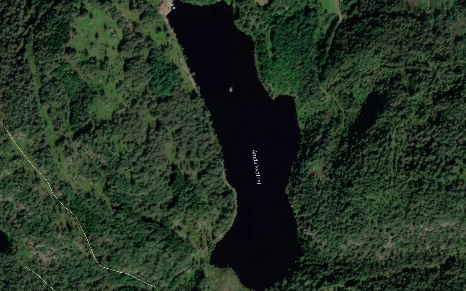 Satellite map of the Omdalsvatnet