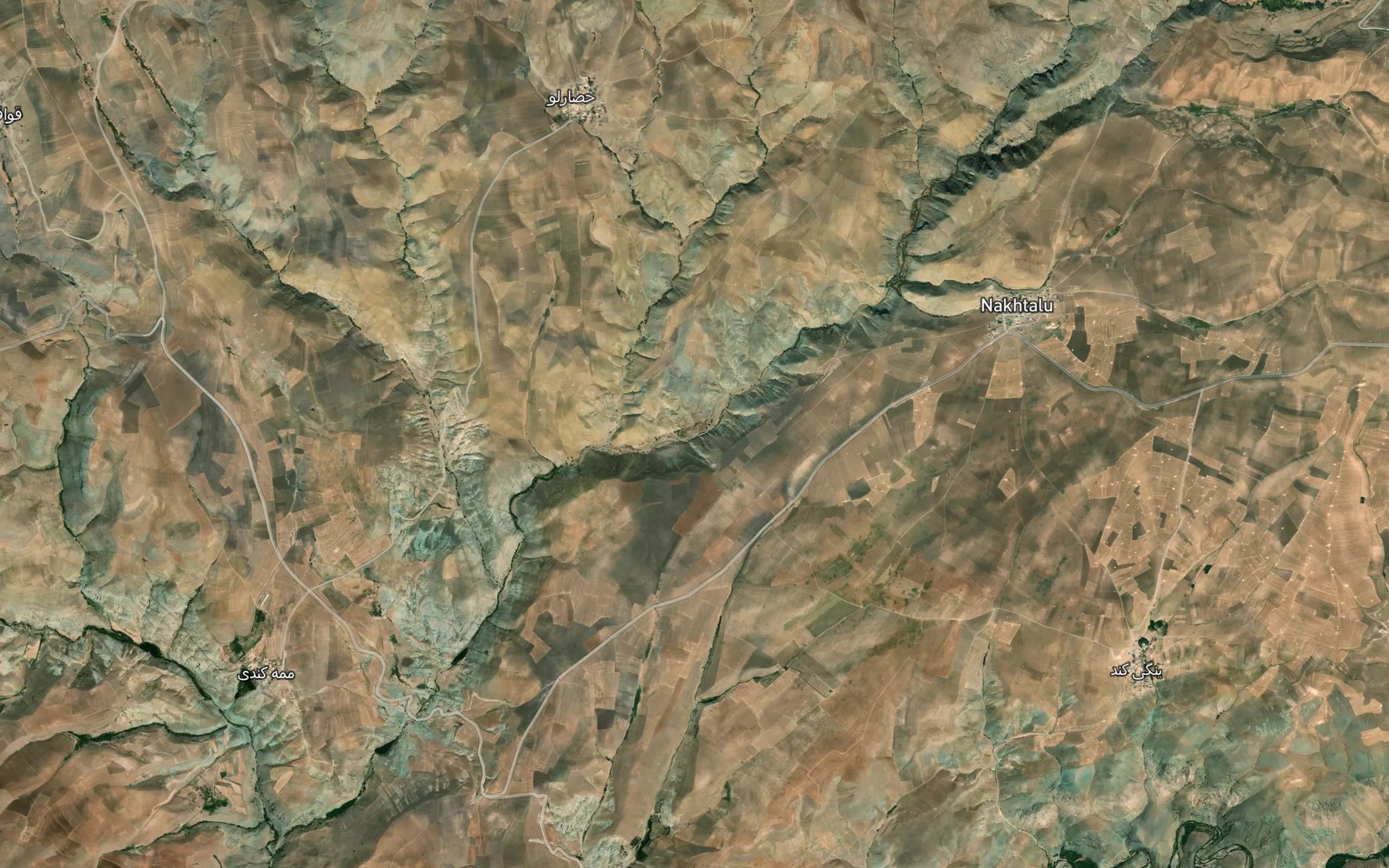 Satellite map of the Rudkhaneh-ye Yasti Kand Chay