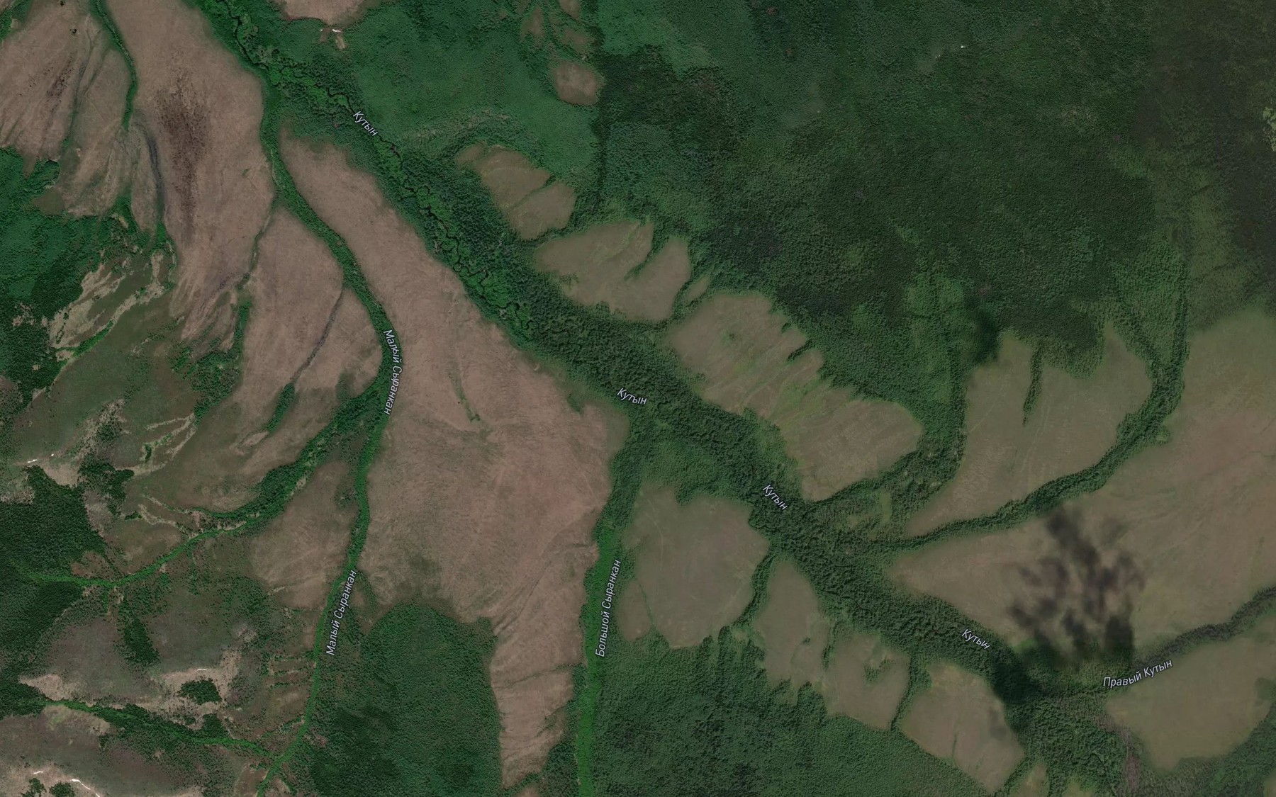 Satellite map of the Bol'shoy Syrankan