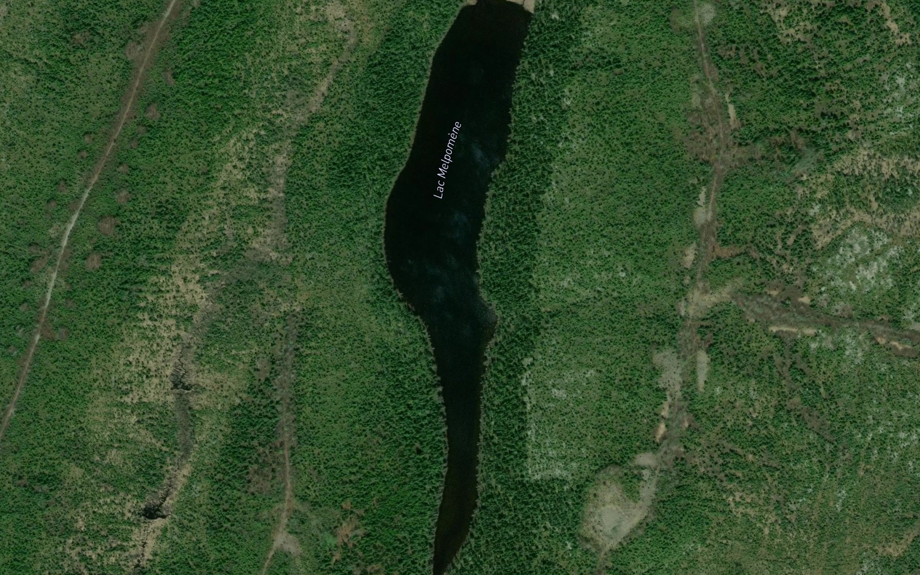 Satellite map of the Lac Melpomene