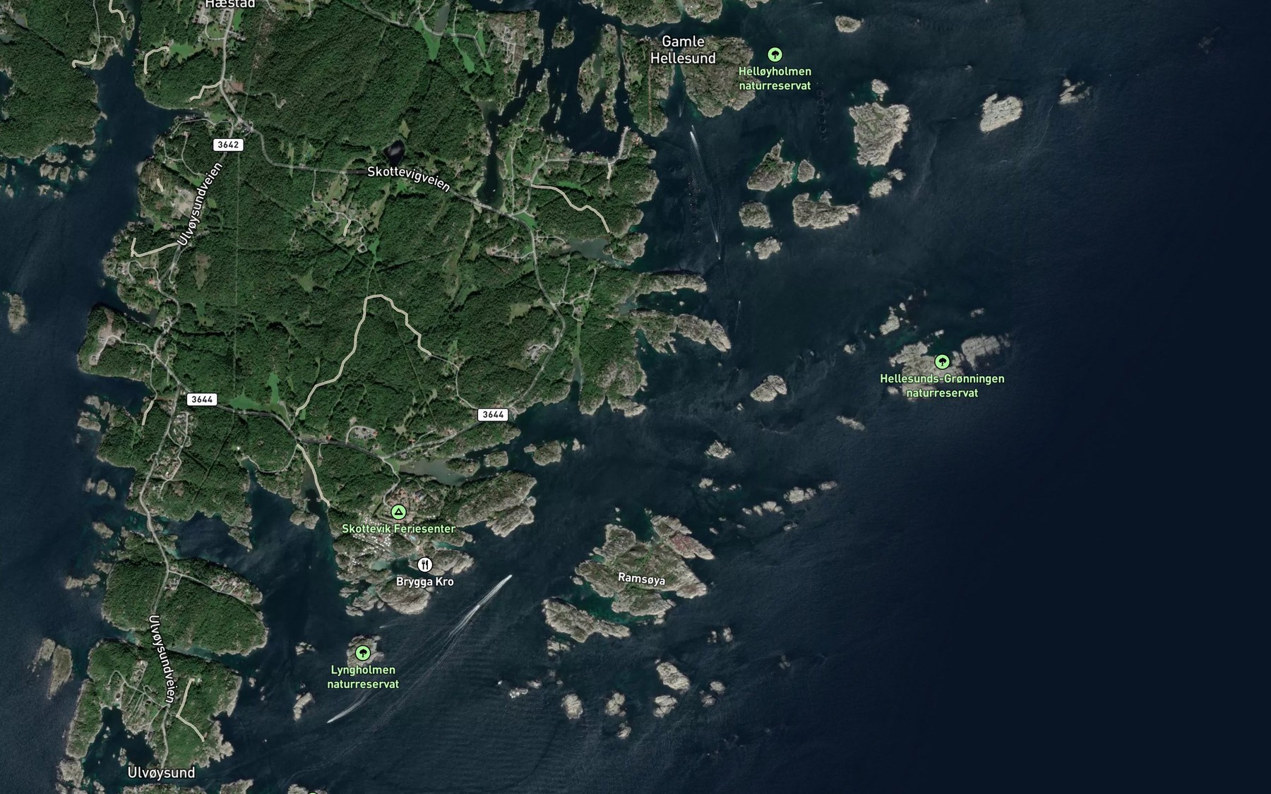 Satellite map of the Ostre Sverrviga