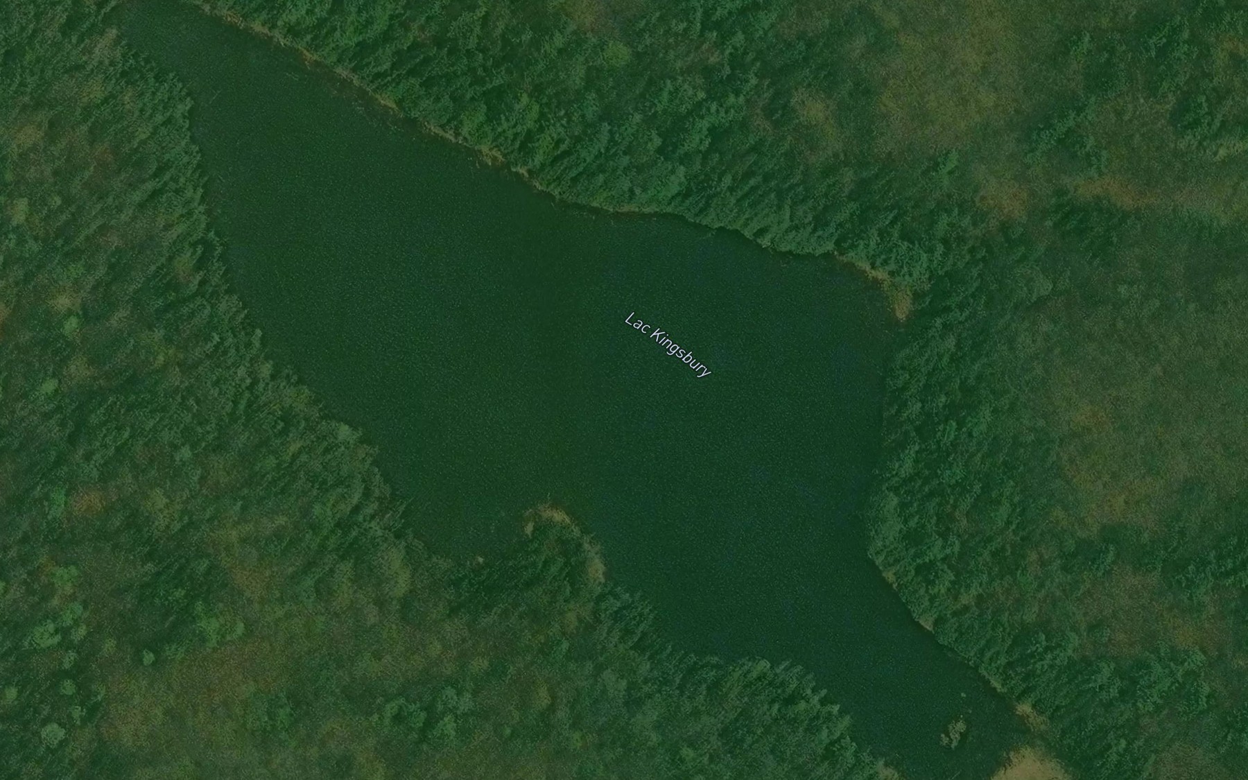 Satellite map of the Lac Kingsbury