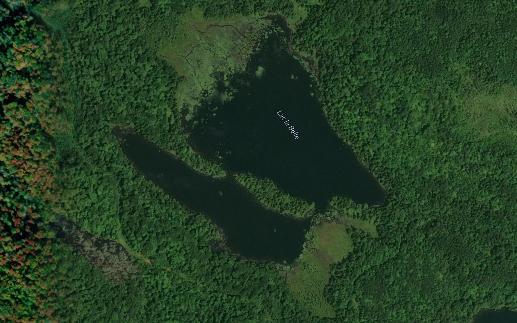 Satellite map of the Lac la Boite