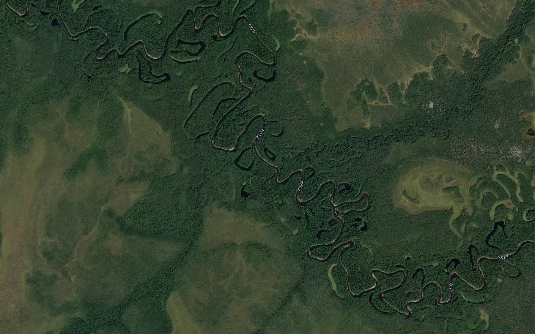 Satellite map of the Voron-Yega