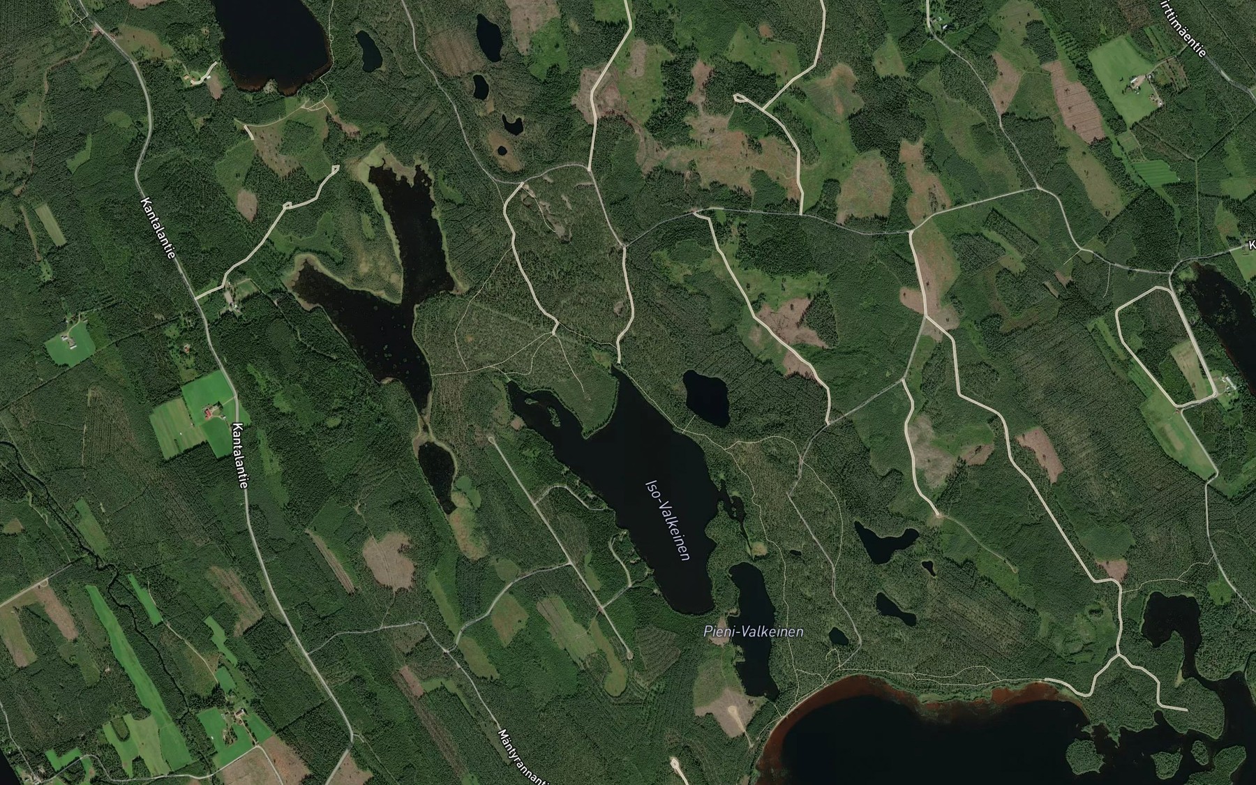 Satellite map of the Pakanalahti