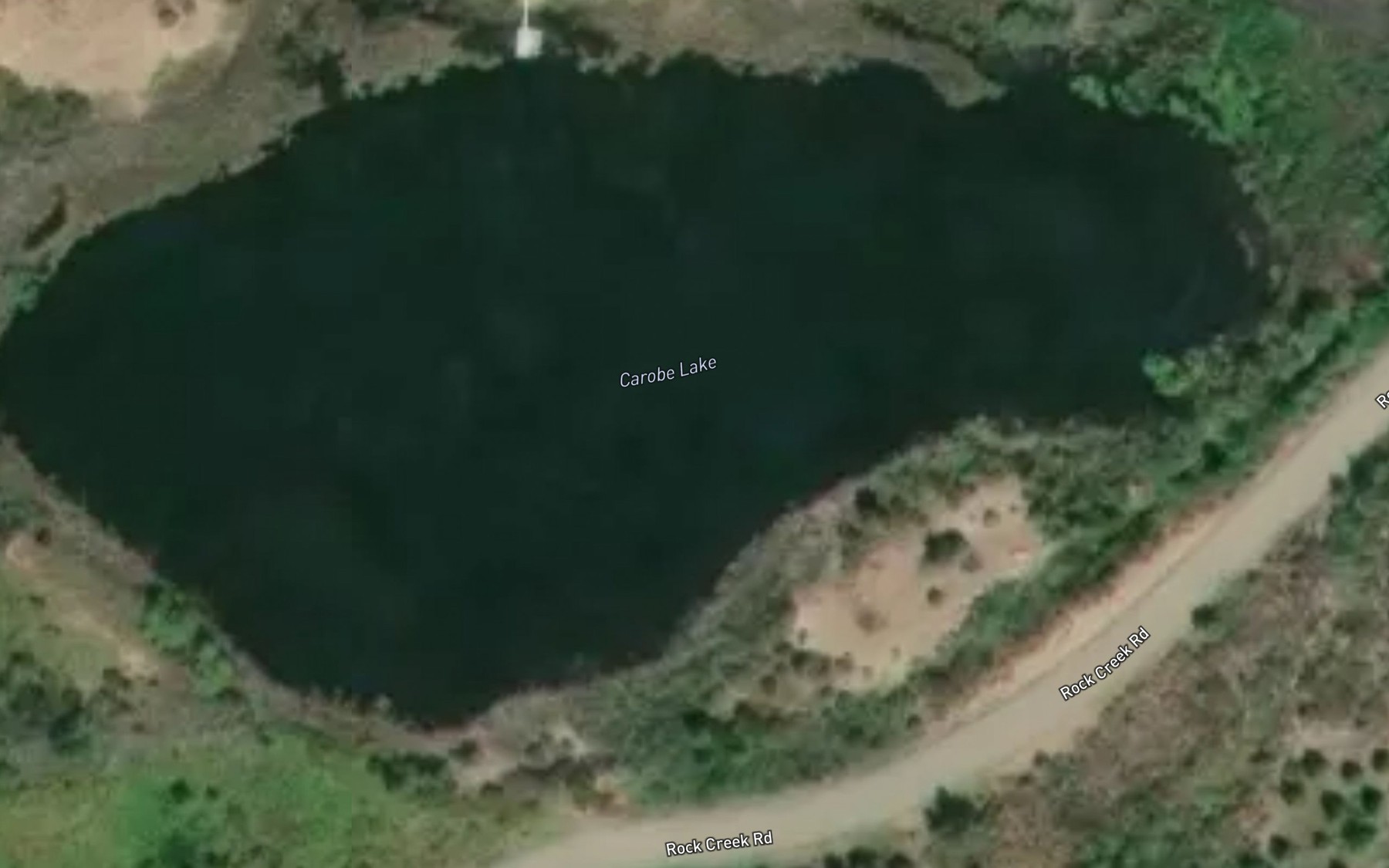 Satellite map of the Carobe Lake