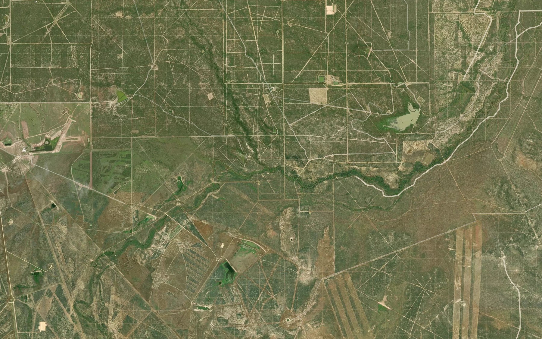 Satellite map of the Venado Creek