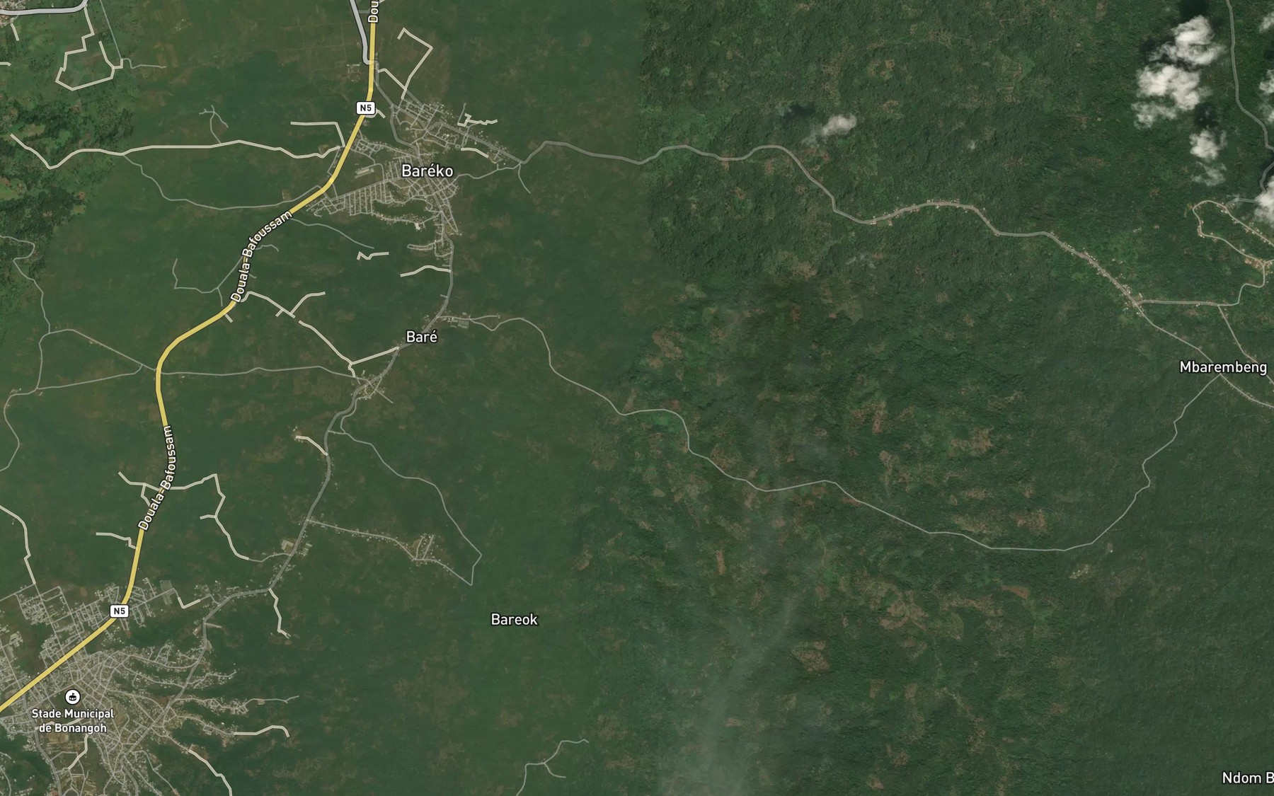 Satellite map of the Ekoum