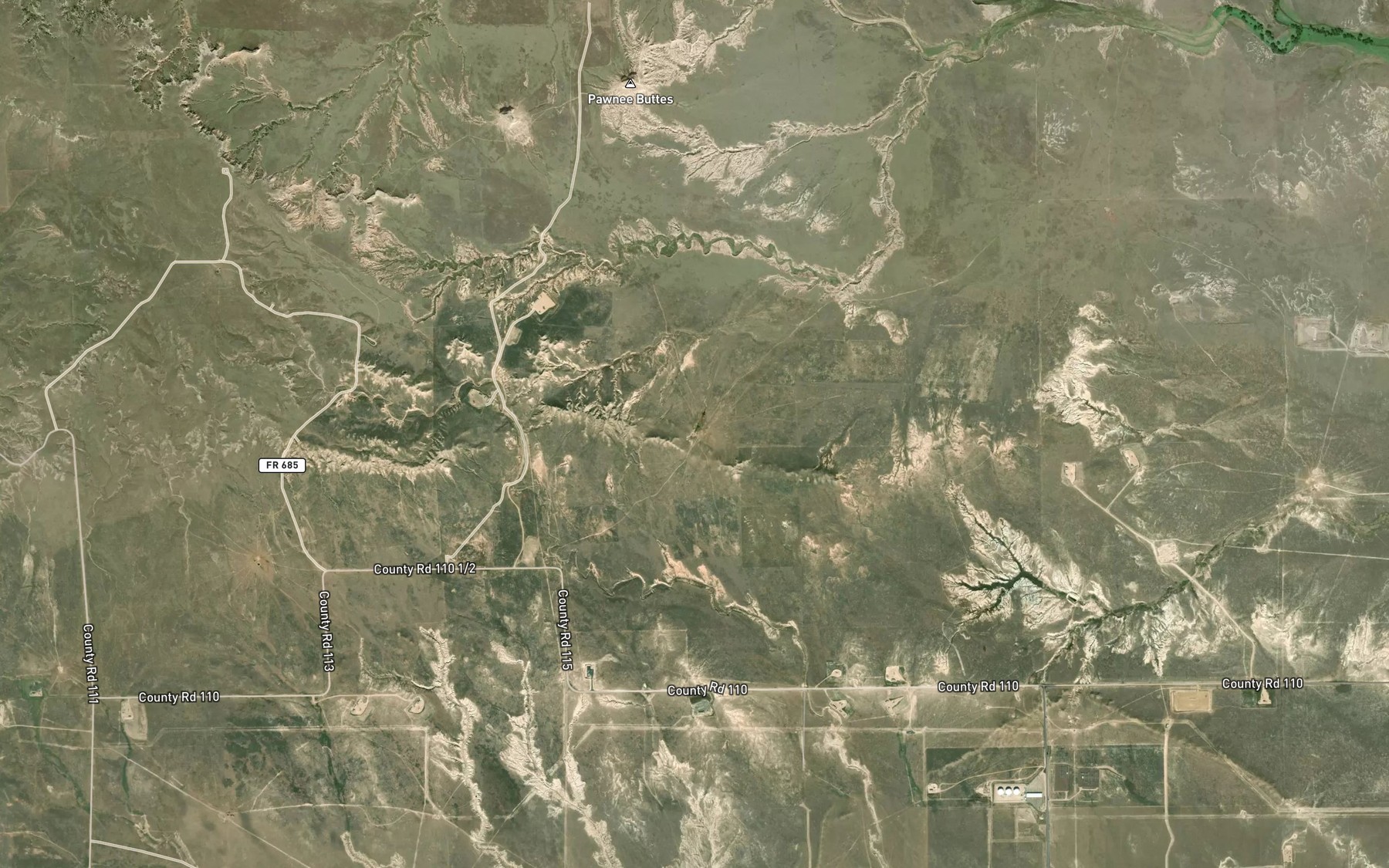 Satellite map of the The Wolf Spring