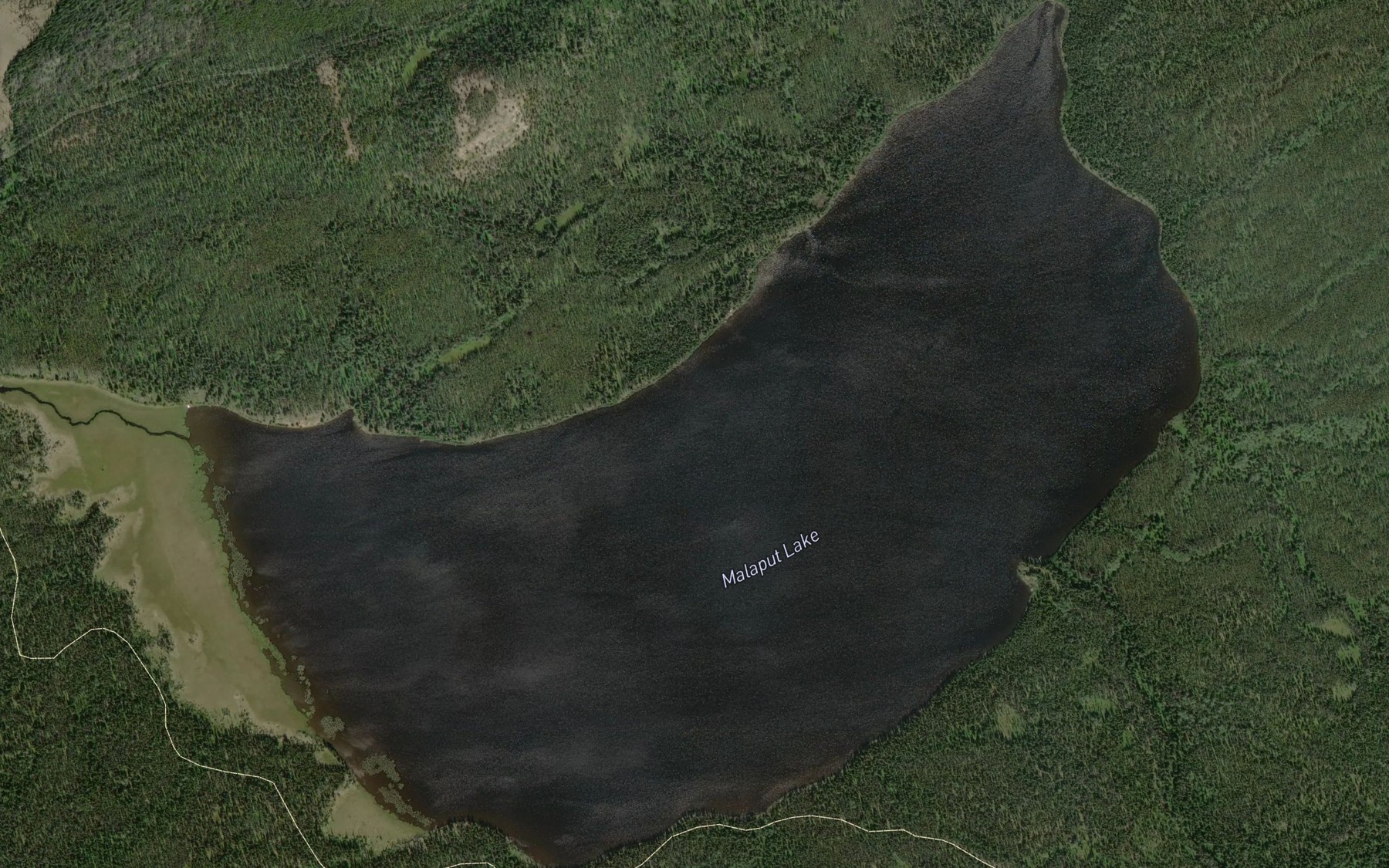Satellite map of the Malaput Lake