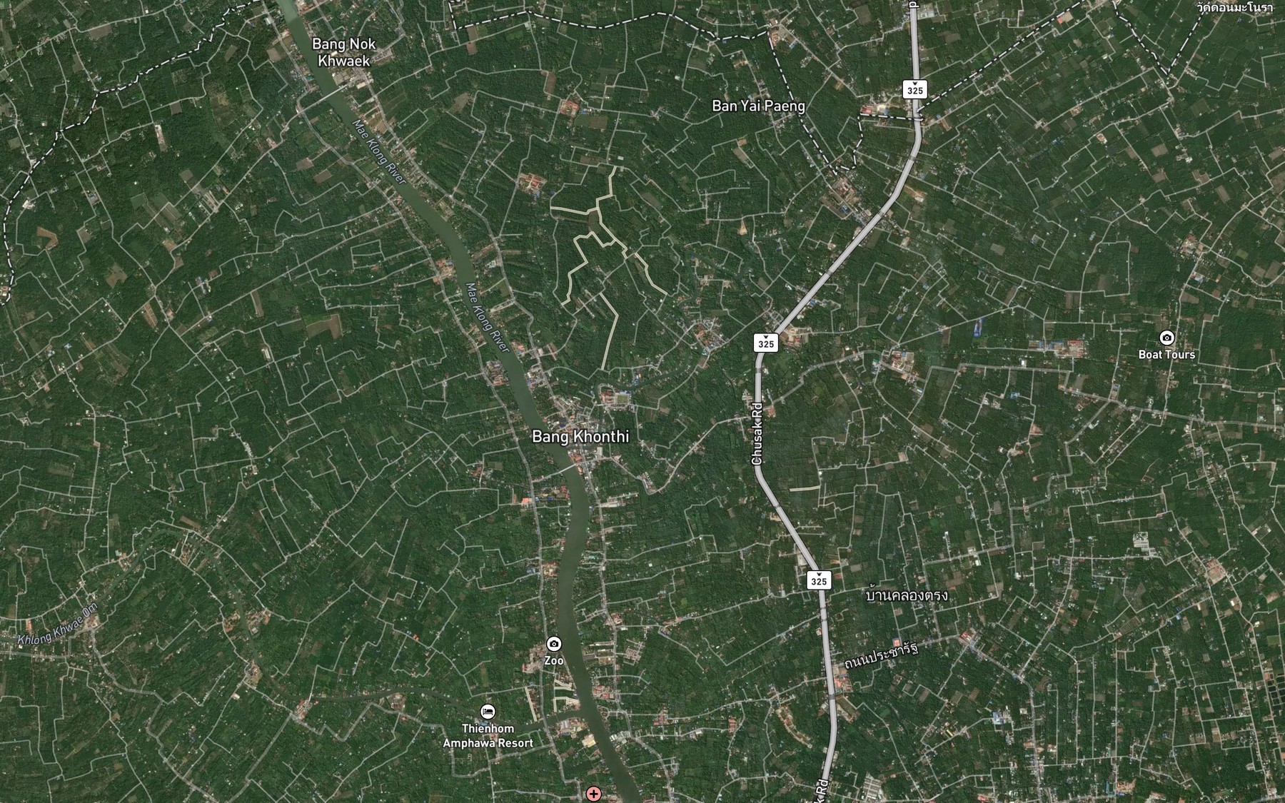 Satellite map of the Khlong Bang Noi