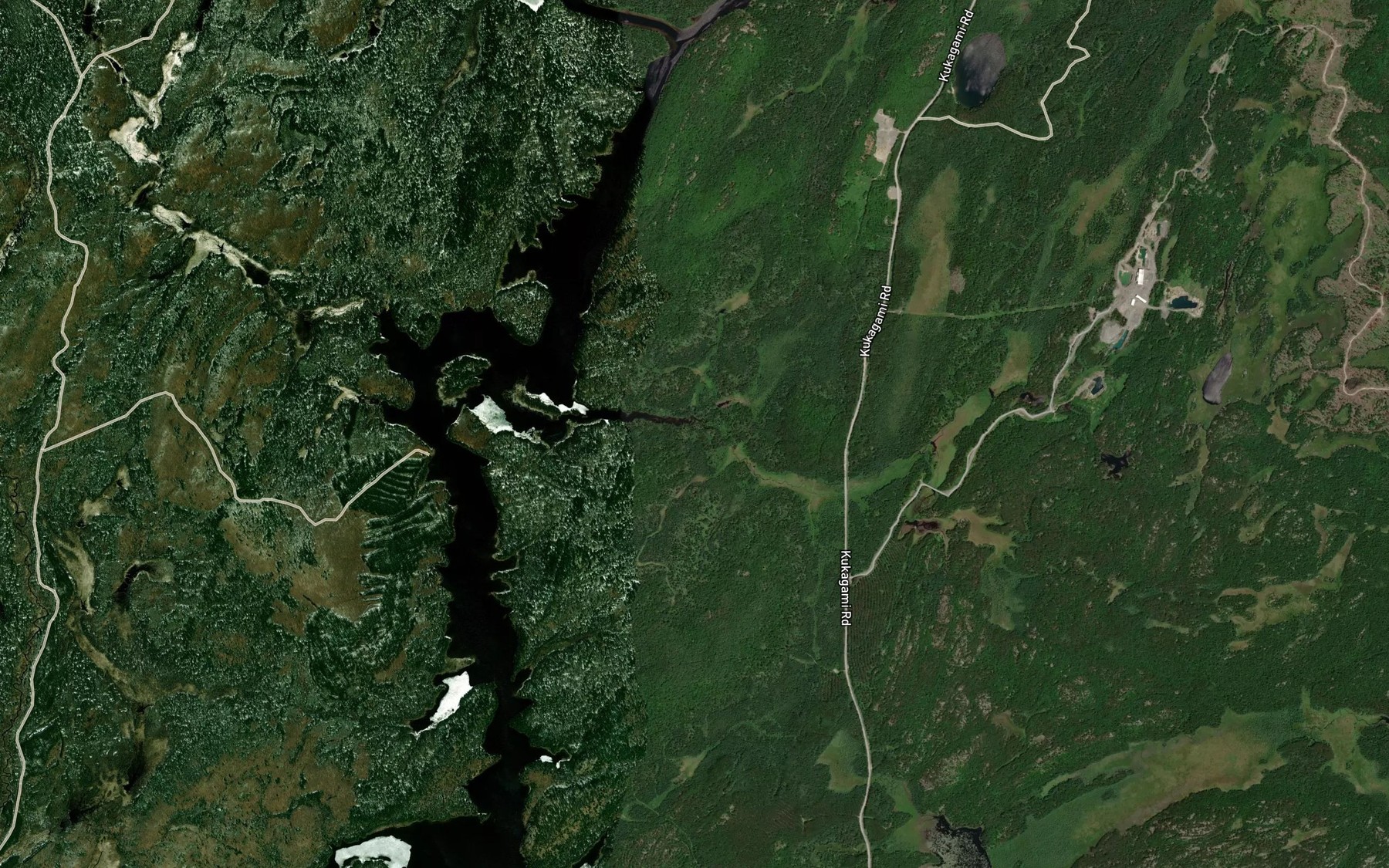 Satellite map of the Leblanc Creek