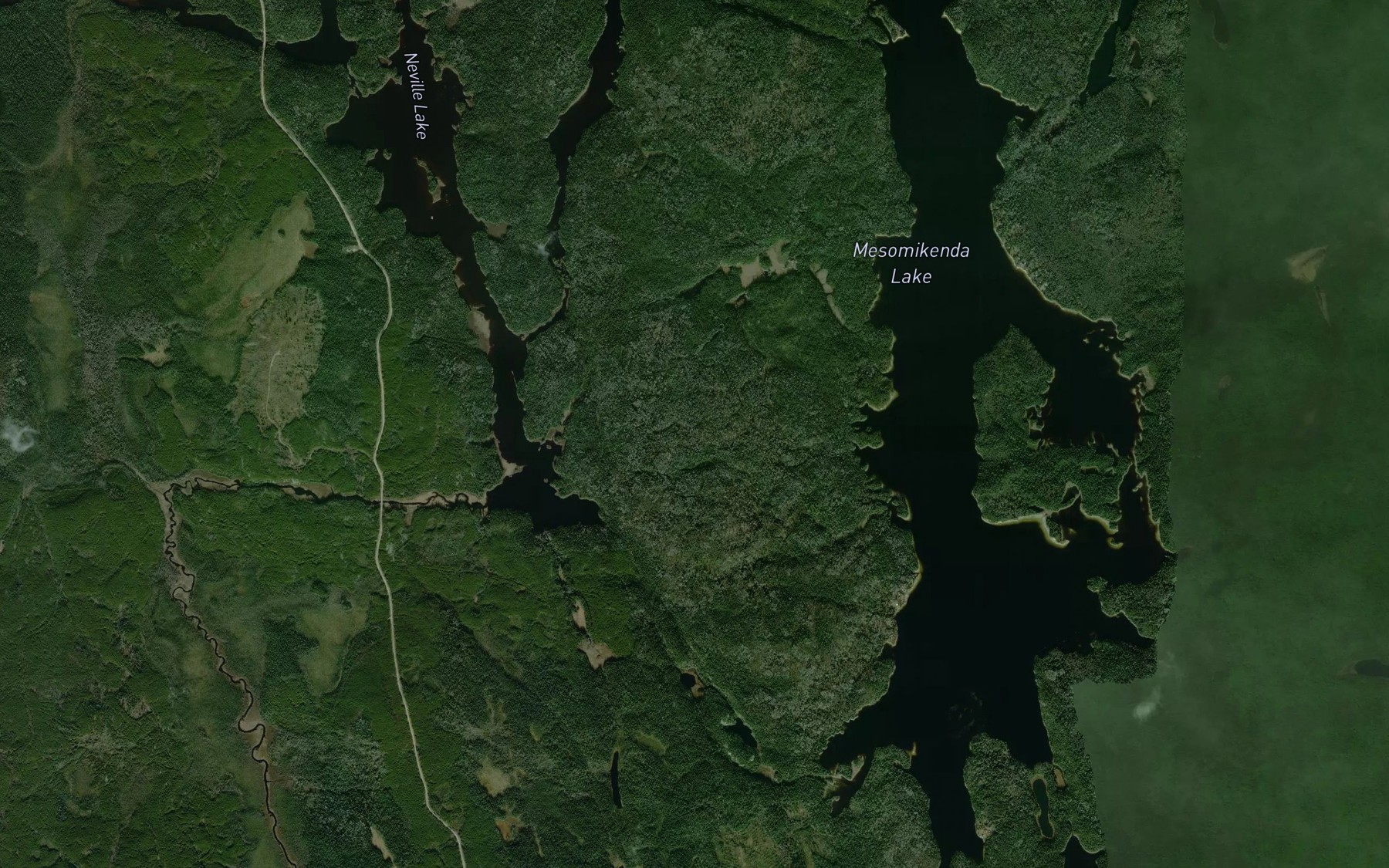 Satellite map of the Bagsverd Creek