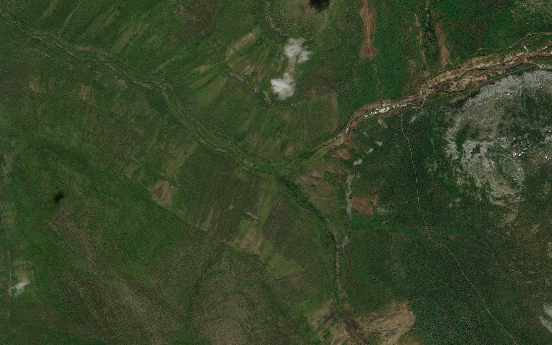Satellite map of the Pravaya Odola