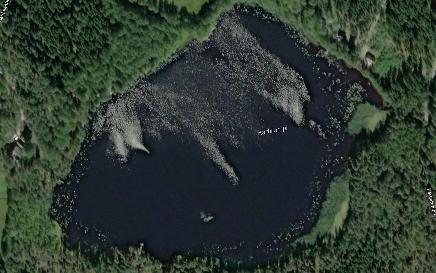 Satellite map of the Karhilampi