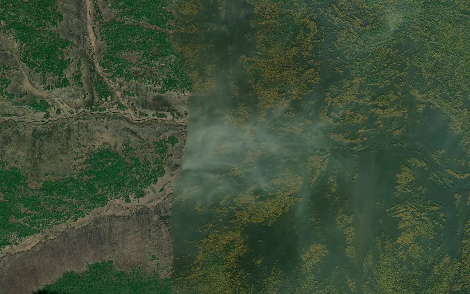 Satellite map of the Srednyaya Kumka