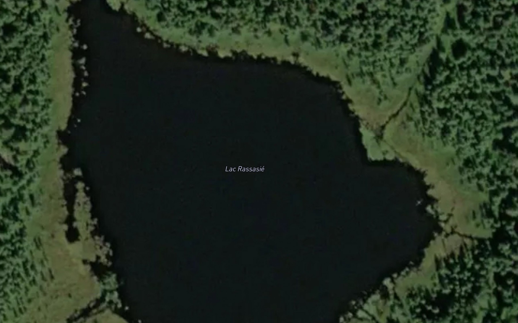 Satellite map of the Lac Rassasie