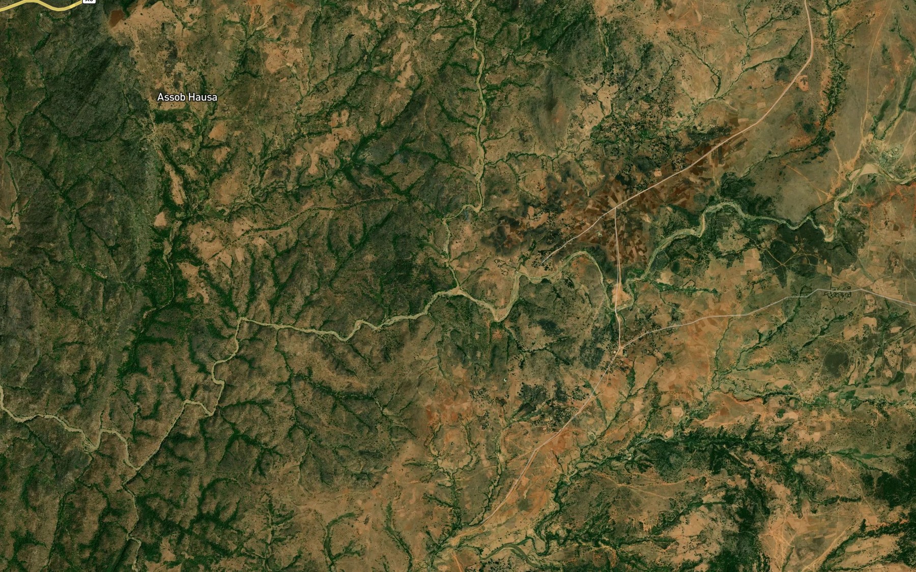 Satellite map of the Werram