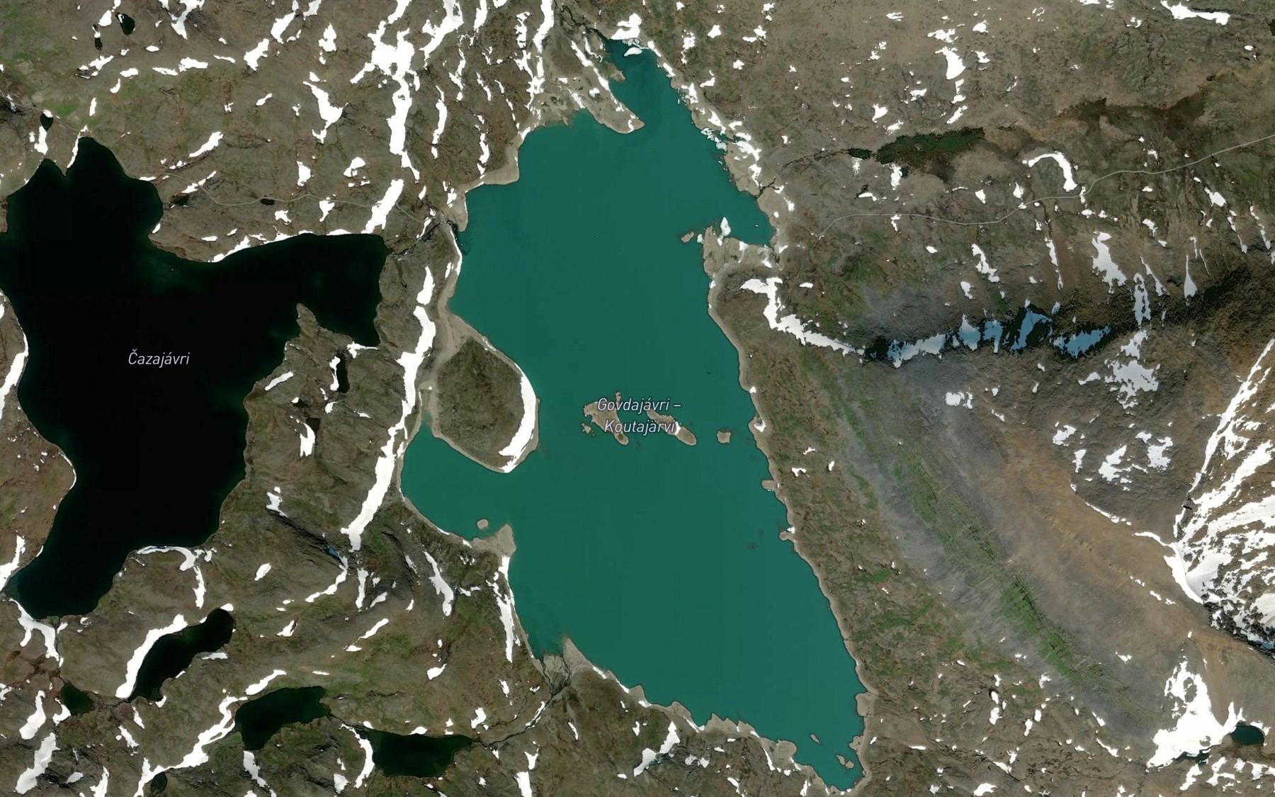 Satellite map of the Govdajavri