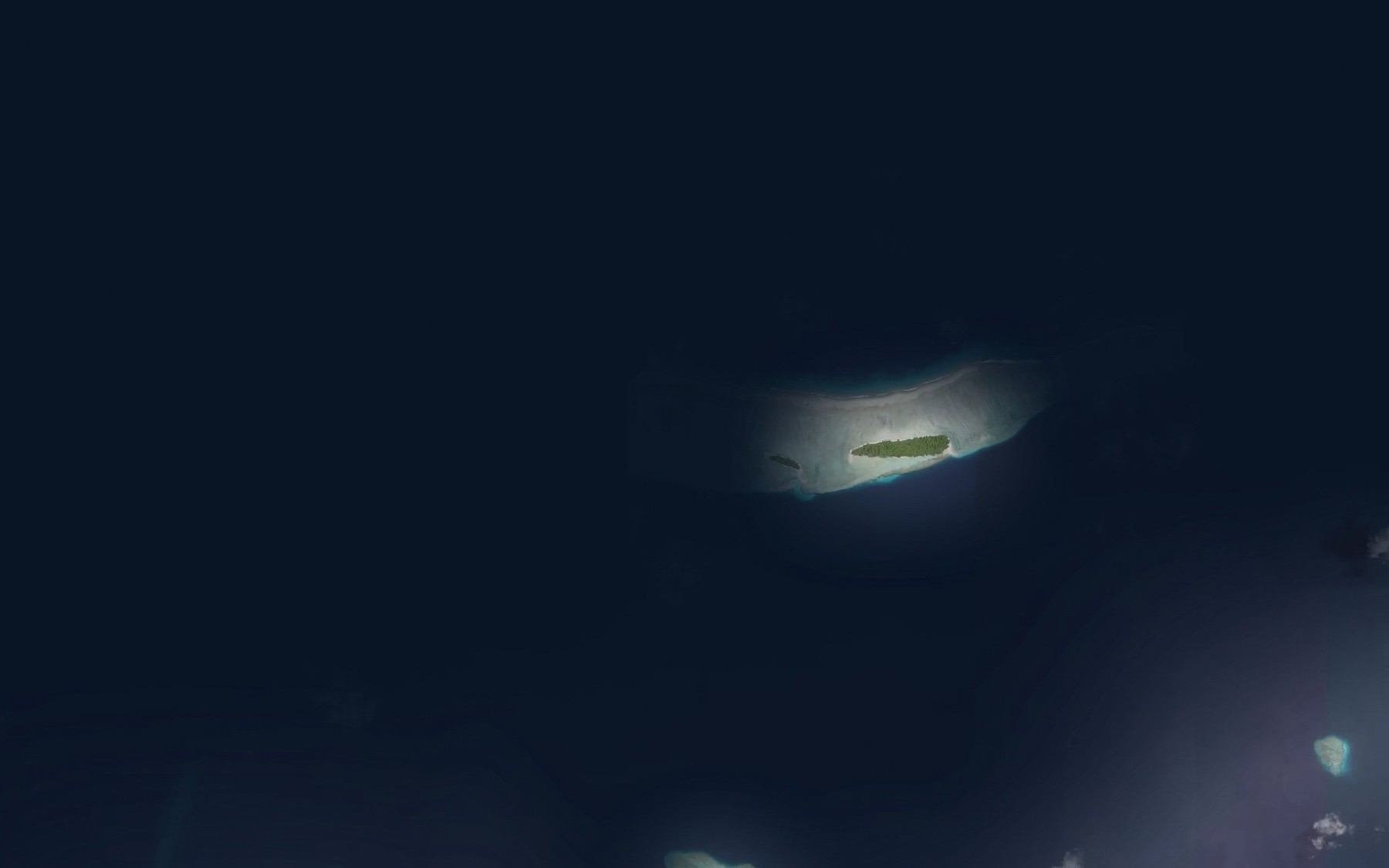 Satellite map of the North West Reef