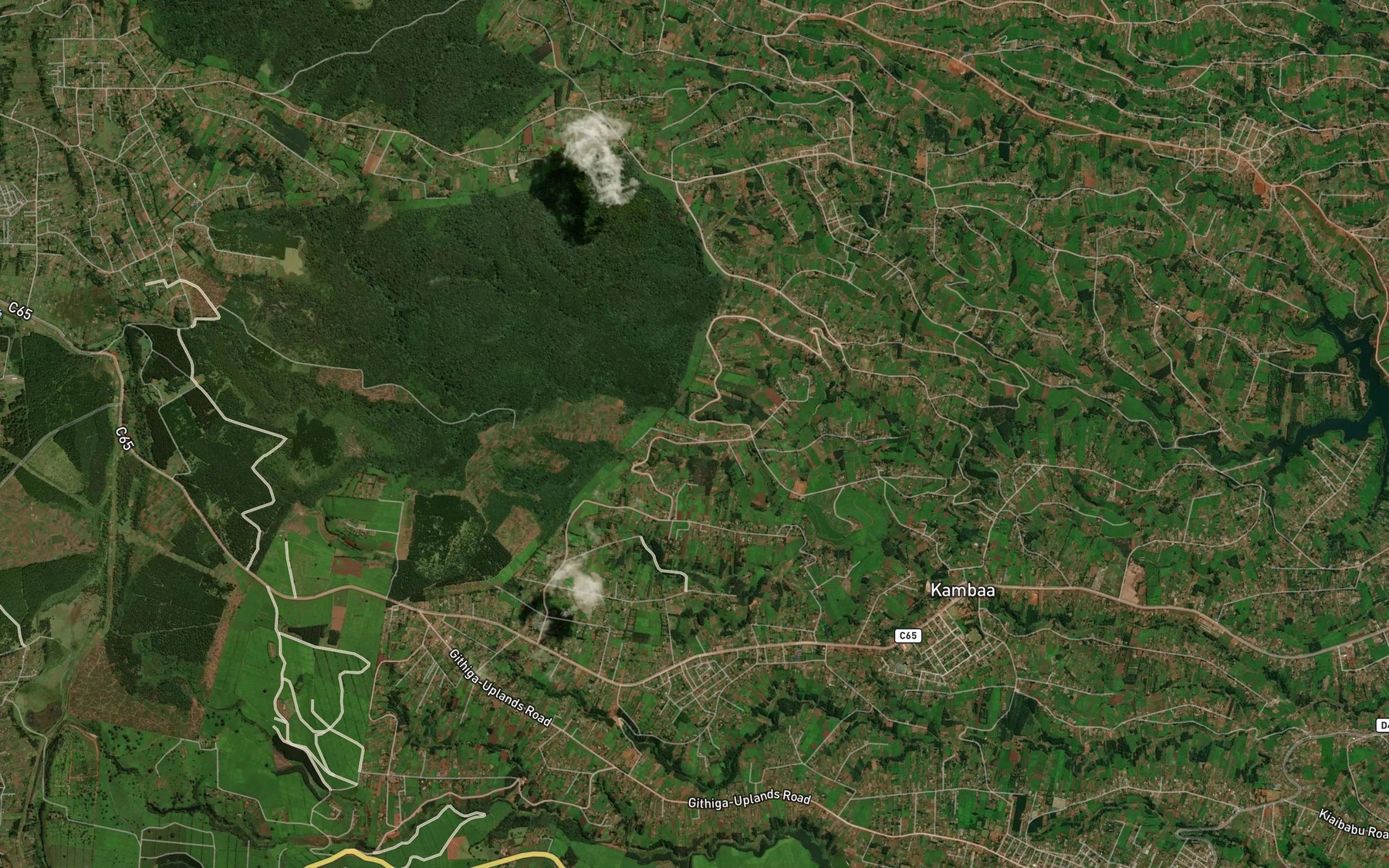 Satellite map of the Kamahindu