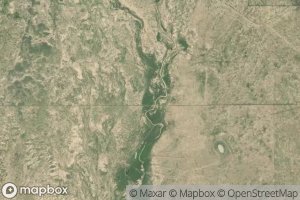 Satellite map of the Pond Creek