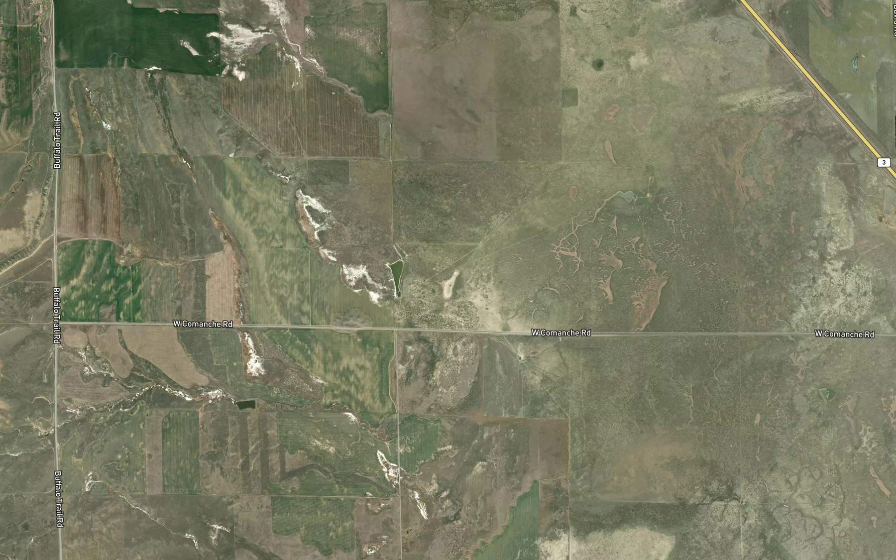 Satellite map of the Twin Lakes
