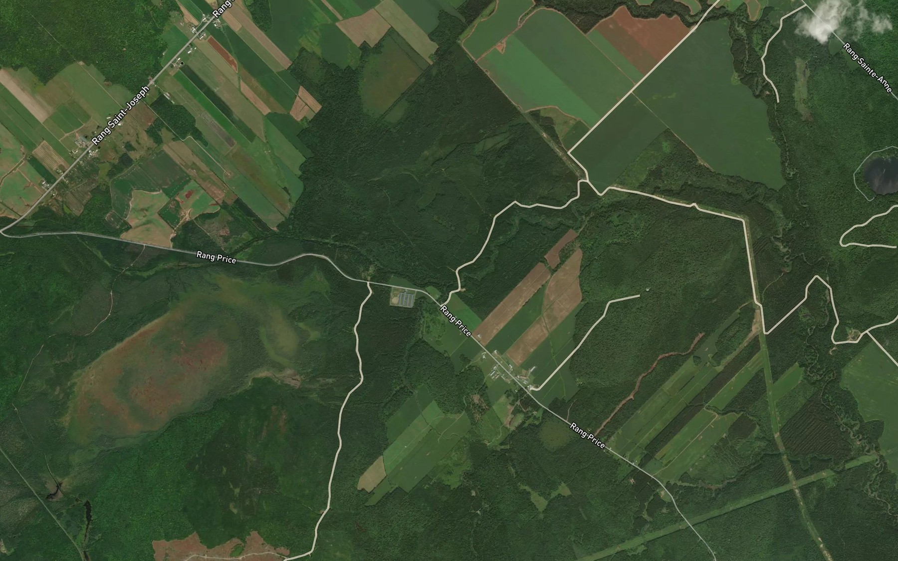 Satellite map of the Ruisseau Noir