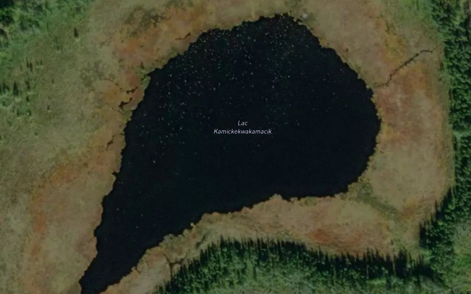 Satellite map of the Lac Kamickekwakamacik